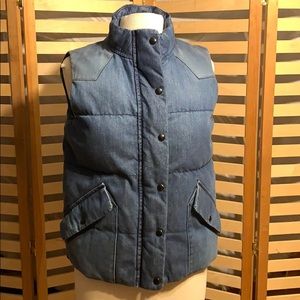 Vintage Denim GAP Puffer Vest, Woman’s M